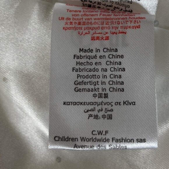 Carrement Beau Fuzzy Shawl Overcoat Baby 6 Months White Vest - Picture 8 of 9